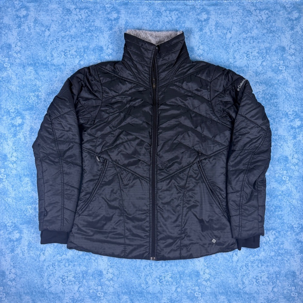 Columbia Womens Kaleidaslope II Insulated Jacket Black Omni-Heat WL4045 Large